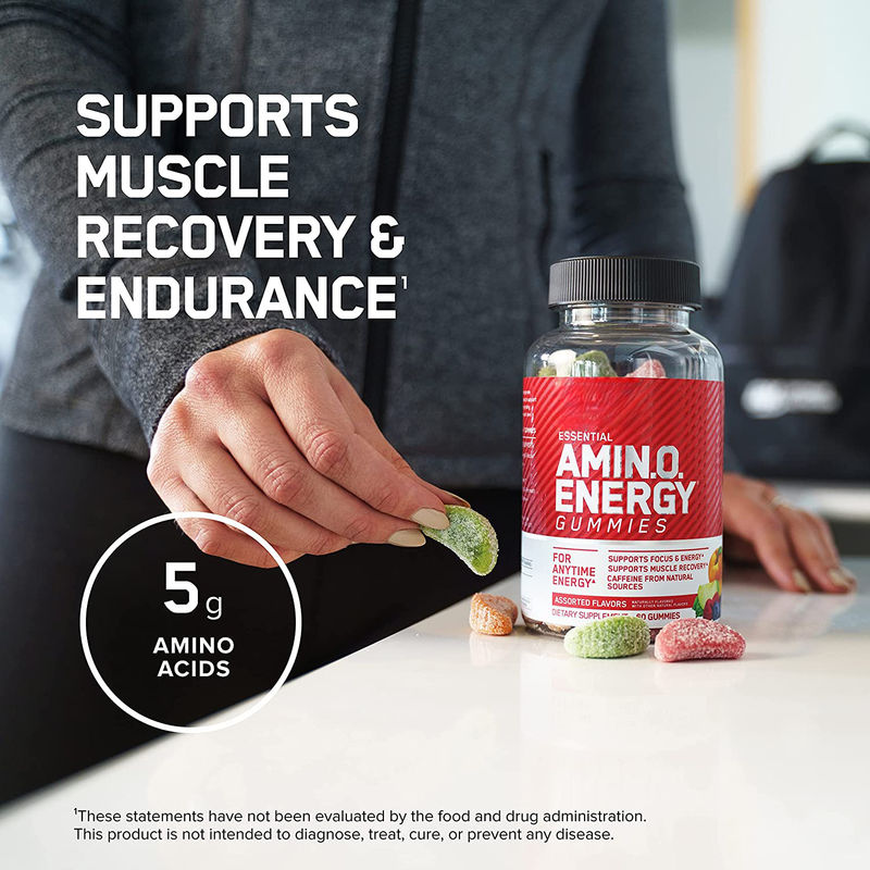 Oem Private Label Vegan Supplementen Amino Energy Gummies Om Focus Spierherstel Te Steunen