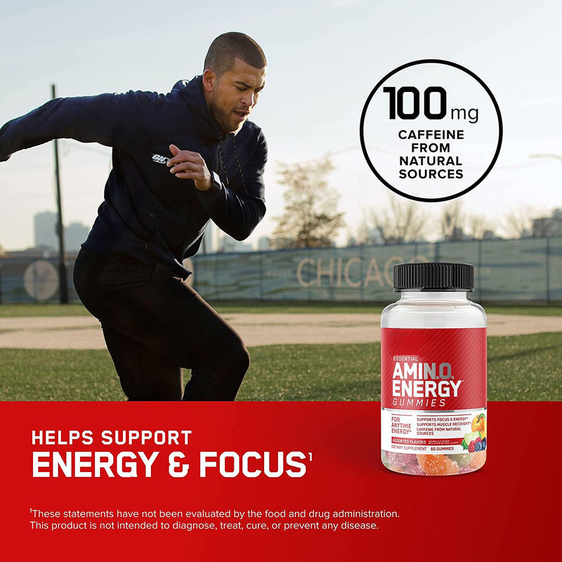 Oem Private Label Vegan Supplementen Amino Energy Gummies Om Focus Spierherstel Te Steunen