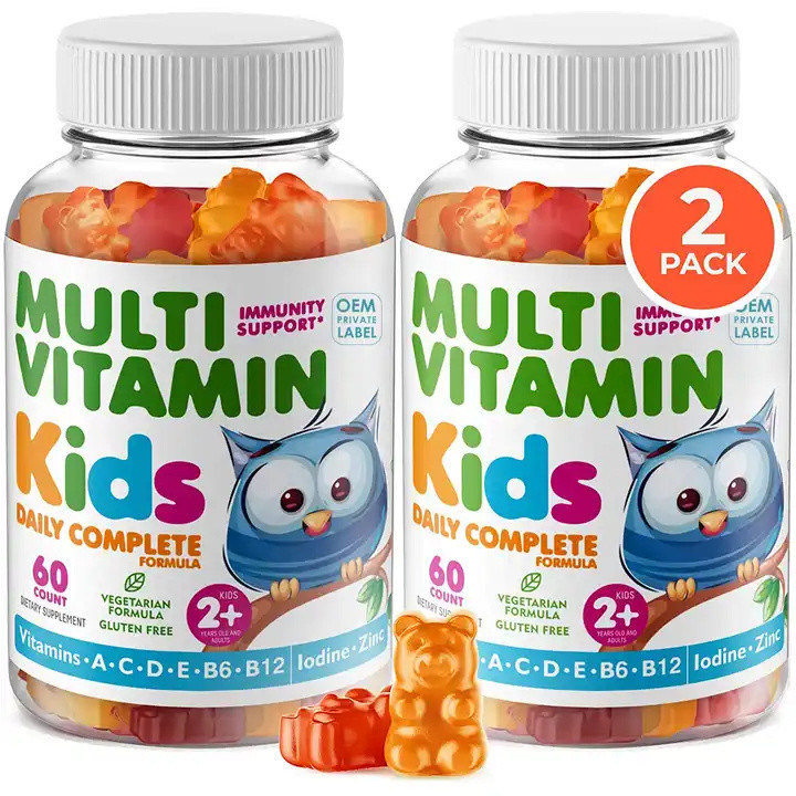 Oem Gummy Candy Multivitamine Gummies voor kinderen Ondersteunen Immuunsysteem Vertering Gezondheid Kinderen Multivitamine Gummy
