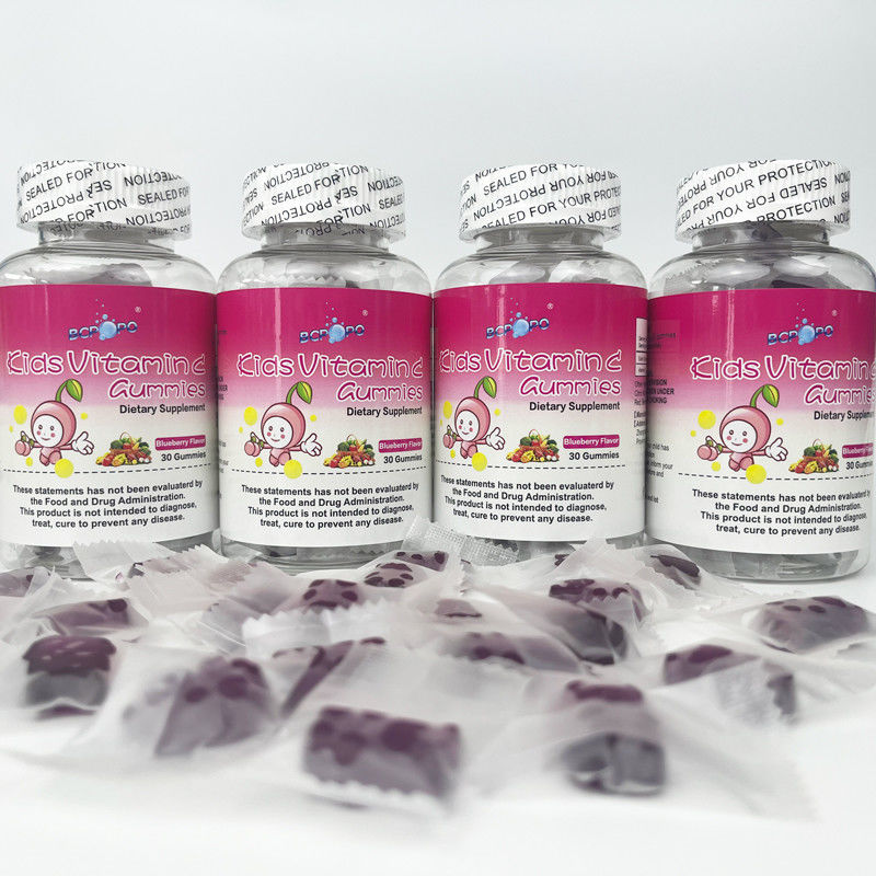 Privélabel Oem Zoutvrij Kinderen Immuniteitssupplement Vitamine C Gummy For Kids