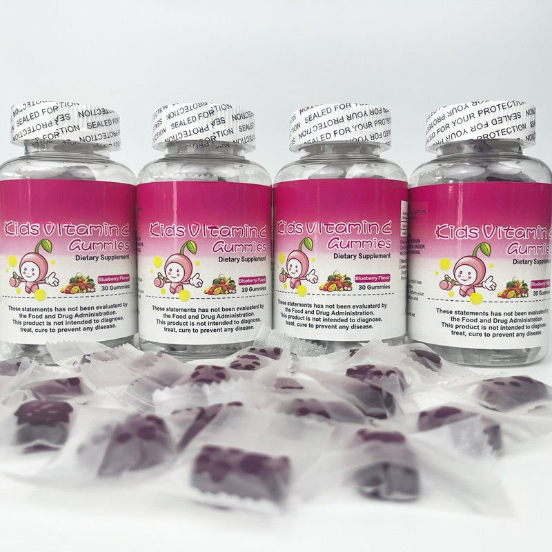 Privélabel Oem Zoutvrij Kinderen Gezond Supplement Vitamine A En Vitamine D3 Gummies Voor Kinderen