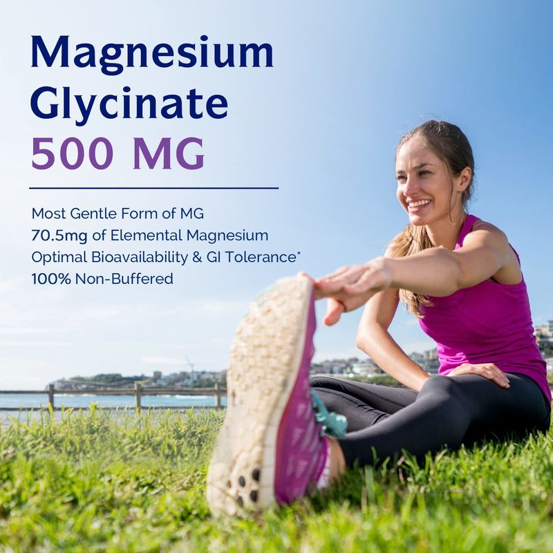 Oem Magnesiumglycinaat capsules ondersteunen stressverlichting, slaap, hartgezondheid, zenuwen, spieren en botten ondersteuning