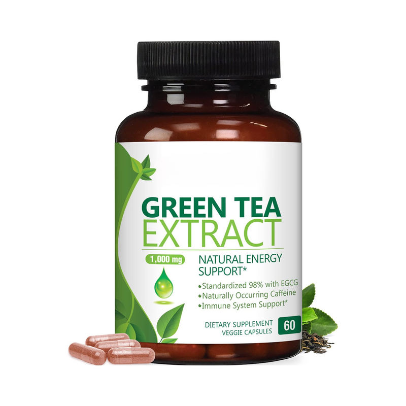 Oem Private Label Gezondheids supplement van kruiden Groene thee capsules ondersteunen hart en antioxidant gezondheid Groene thee capsules