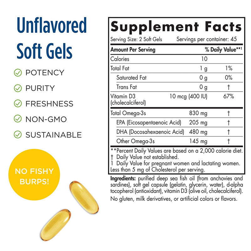 Oem Zwangerschapssupplement Dha/epa Omega 3 Softgel om de hersenontwikkeling van baby's tijdens de zwangerschap te ondersteunen