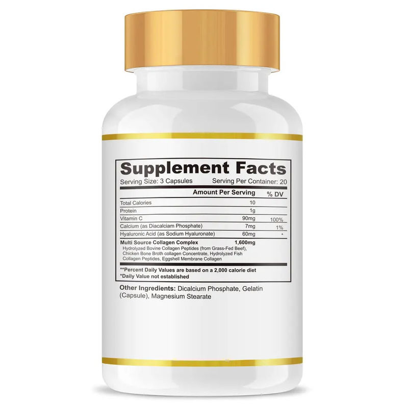 Oem Multi Hydrolyzed Collagen capsules voor anti-aging en huid beauty collagen poeder softgel capsules supplementen