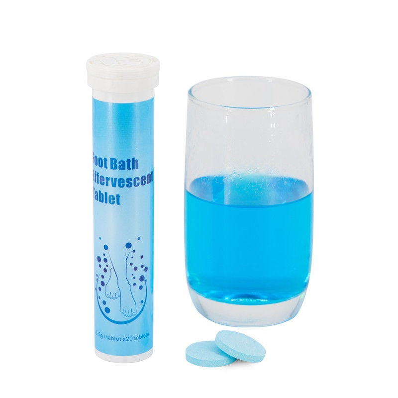 Oem Private Label Customized Formule Mint Extract Voetverzorging Effervescent Tablets Om Voetgeur En Beriberi Te Verwijderen