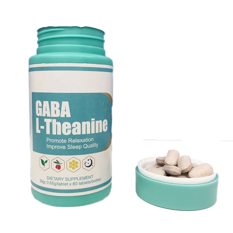 Natuurlijke gezonde Gaba L-theanine tablet capsule om hersenzenuw te beschermen en de slaap te bevorderen